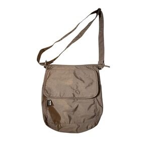 PEAK GEAR Tan/Brown Crossbody Travel Bag Women Nylon Purse RFID